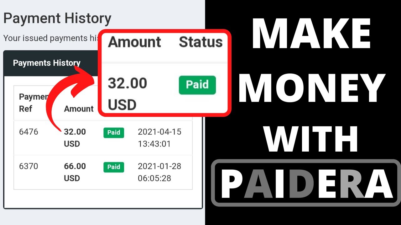 Make PayPal Money on PAIDERA Instantly FULL REVIEW ( Requires Real Work) 2022 PAYMENT PROOF INSIDE