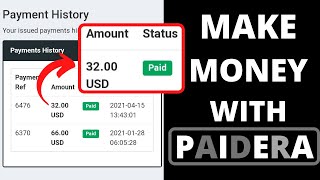 Make PayPal Money on PAIDERA Instantly FULL REVIEW ( Requires Real Work) 2022 PAYMENT PROOF INSIDE screenshot 5