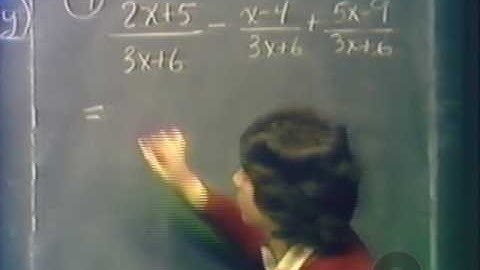 Pre-Calculus #58:  Review of Videos 9-12:  Rational Expressions