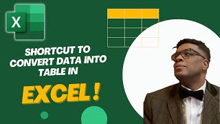 Keyboard Shortcut To Convert Data Into A TABLE! Content