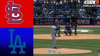 Cardinals vs. Dodgers Simulation | 5/2/26 l MLB The Show 26 PS5 Gameplay