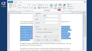 Windows 8.0 Professional - Indent a Paragraph 008 Indentation
