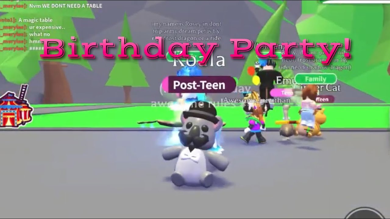 Roblox Adopt Me Birthday Party With Legendary Gifts Youtube - roblox adopt me party ideas