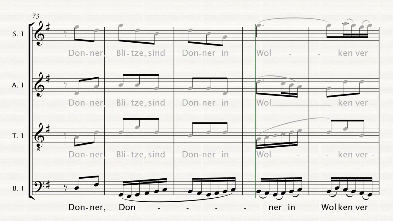 33. (27a) So ist mein Jesus  🎵 St Matthew Passion, J.S. Bach - Choir 1 | BASS - REDUCED SPEED