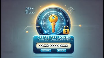Delphi How to Make Licence for your App (serial number) Part 01