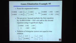 20150303 ChE 361 Lecture 10 Gauss Elimination part 2