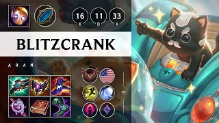 Blitzcrank ARAM: Triple Kill, Rampage - NA Grandmaster Patch 25.S1.1