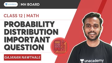 Probability Distribution Imp Question | HSC 12 | Math | Gajanan Nawthale