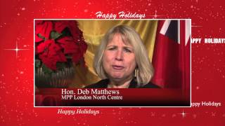 Deb Matthews Holiday Message 2014