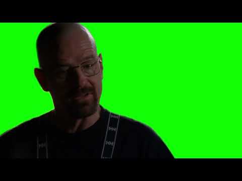Walter White "what do you got in your life? nothing, oh wait yes, video games" green screen