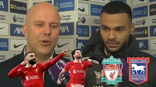 Liverpool Vs Ipswich Town 4-1 Arne Slot And Cody Gakpo React To The Destroying Victory