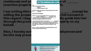 Authorization Letter to Sell Property