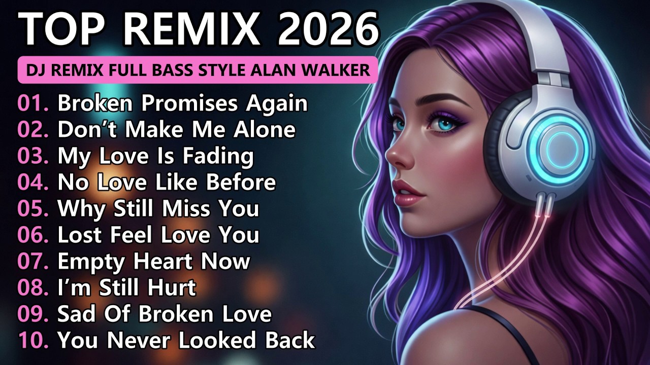 🔥 Top Alan Walker Style X Remix Full Bass - Emotional EDM Mix | 💔 Sad Love Song Playlist #alanwalker