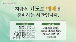 260823 서현교회 주일 1부 예배 실황 하나님의 신비를 깨달은 하나님의 일꾼 (에베소서 3:1-13)