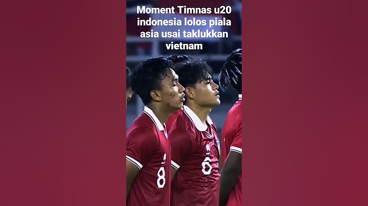 Merinding! moment timnas u20 indonesia lolos ke piala asia #shorts