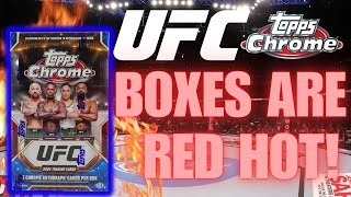 These UFC Topps Chrome 2024 Hobby Boxes Are On Fire!