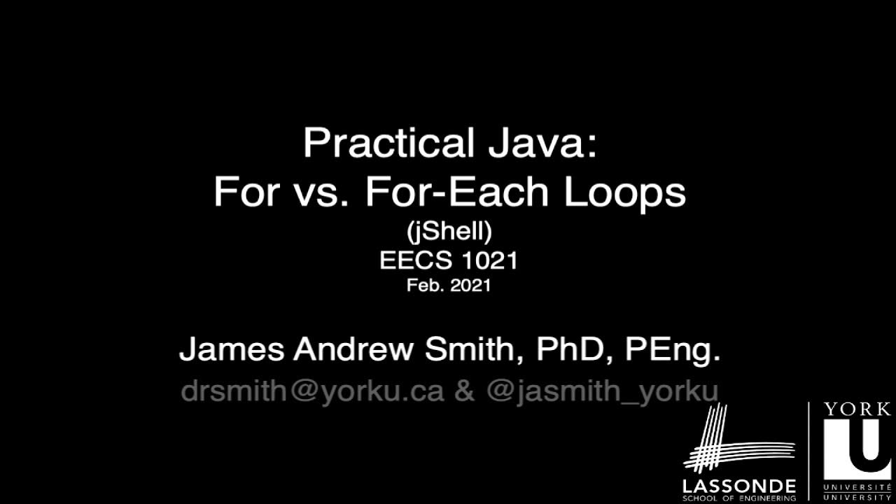 Practical Java: For-each loops - YouTube
