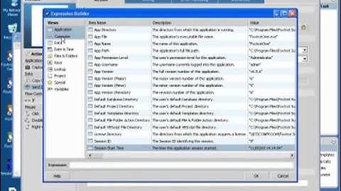 New Expression Builder Categories