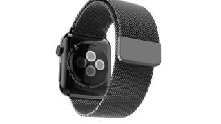 Touch Rage Black Milanese Mesh Loop Band for Apple Watch