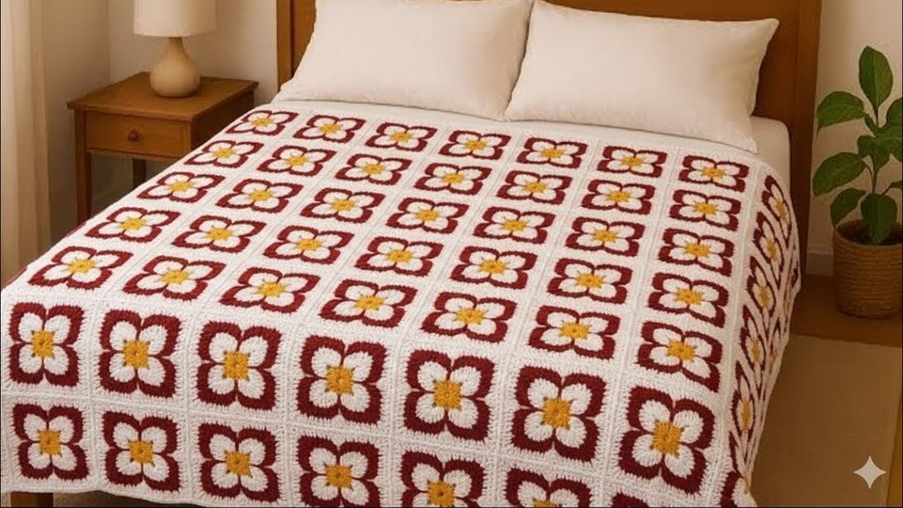 طريقة عمل بطانية كروشية أنيقة ومميزة! كروشية بطانية رائعة | Beautiful Crochet Blanket Tutorial