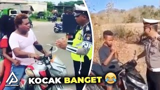 Menangis Agar Tidak Ditilang! Kejadian Lucu Pengendara Saat Ditilang Polisi Bikin Ngakak