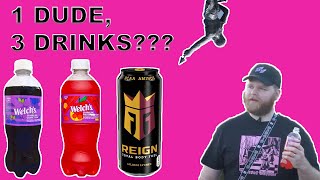 VULCAN IS THICC? | Reign Lilikoi Lychee Energy Drink &amp; Welch&#39;s Sparkling Soda REVIEW