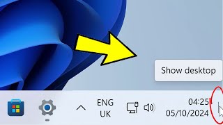 Show Desktop Button is Gone on Windows 11 taskbar - How To Fix show desktop button disappeared ✅
