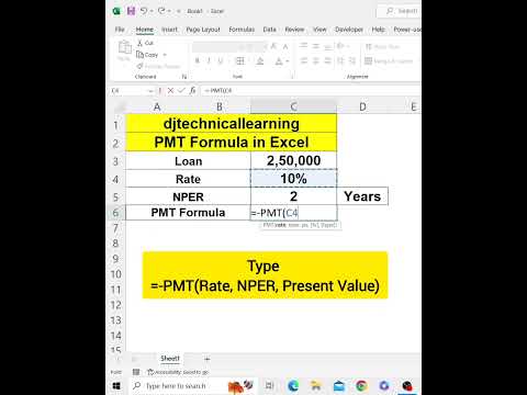 PMT Formula in