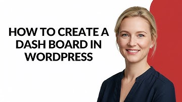 How to Create a Dash Board In Wordpress - Julia