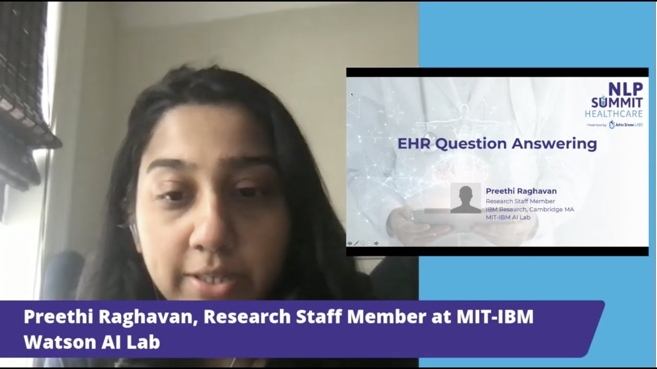 EHR Question Answering | Healthcare NLP Summit 2021