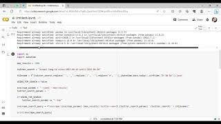 Cara Crawling Data Twitter dengan Snscrape di Google Colab
