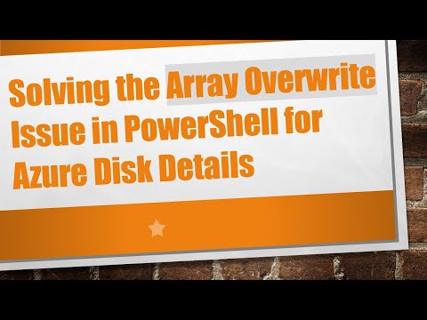 Solving the Array