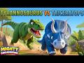 Tyrannosaurus Vs Triceratops | Dinosaur Battle | Meet Carnotaurus | Ep - 37 | Dinosaur for Kids