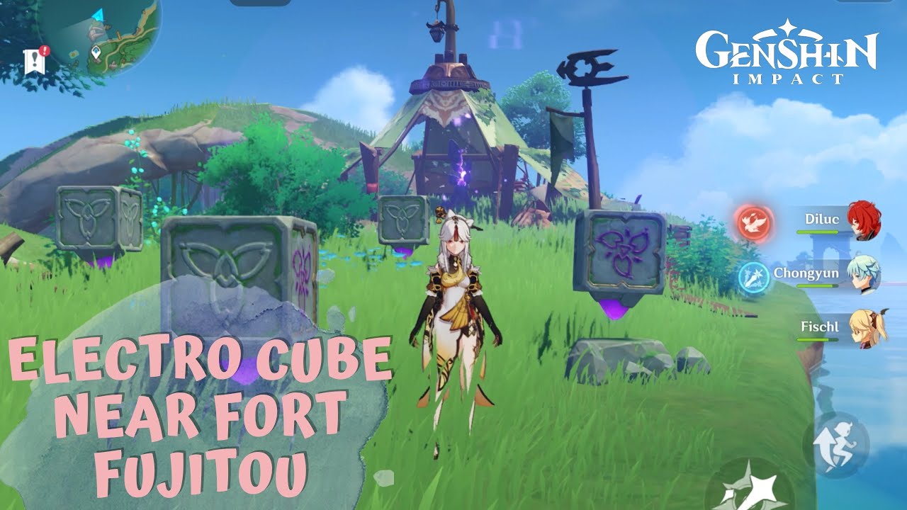 Electro Cube Puzzle Near Fort Fujitou with Barrier Electro
