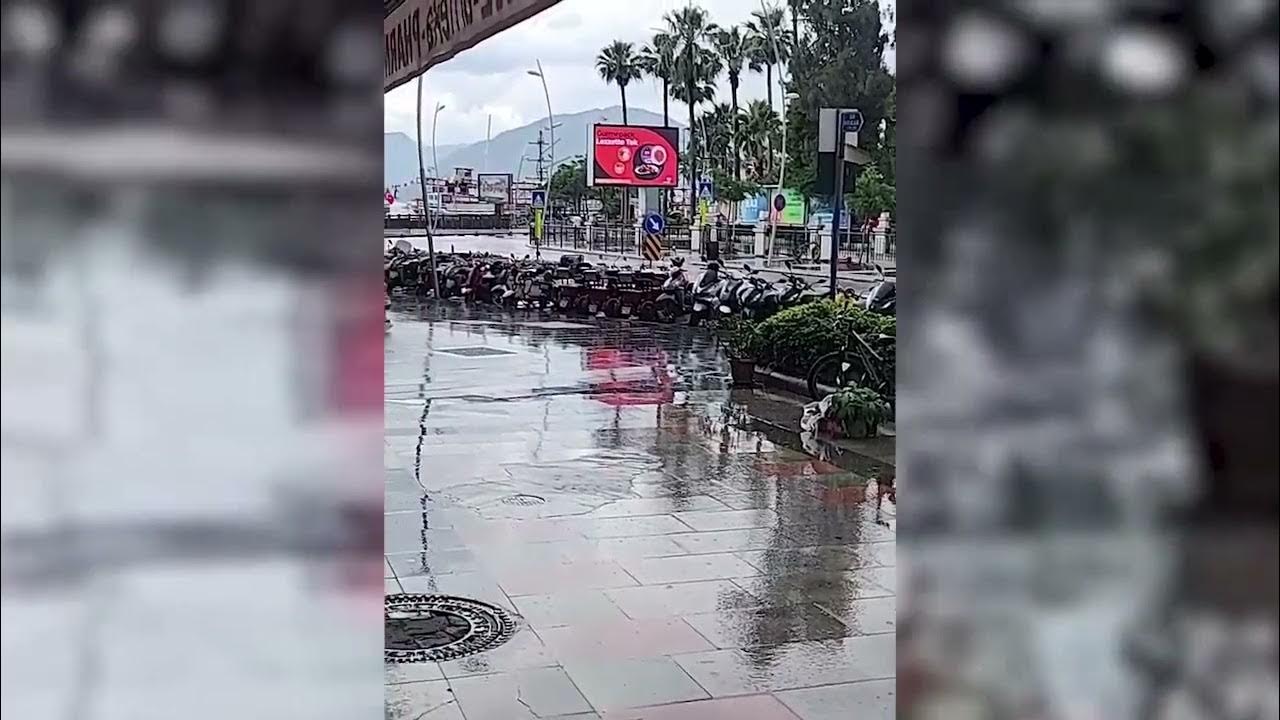 MARMARİS’TE BEKLENEN YAĞMUR BAŞLADI