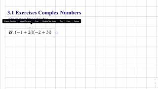 Openstax Precalculus 3.1 #27. Multiplying Complex Numbers.