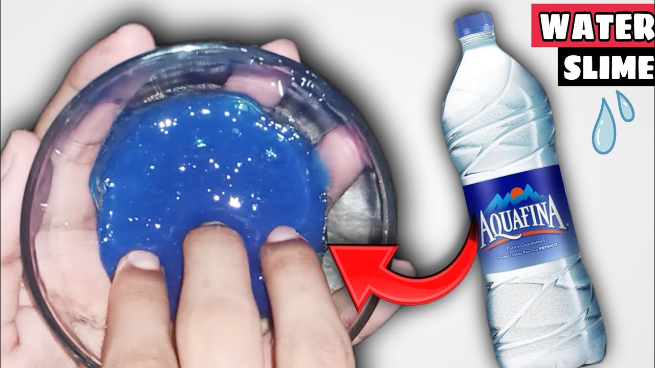 1 INGREDIENT WATER SLIME NO GLUE HOW TO MAKE JIGGLE WATER SLIME