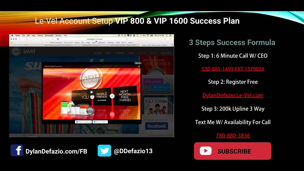 "Le-Vel Thrive Training”| How To Get Your VIP 800/1600 "Le-Vel Thrive Training”