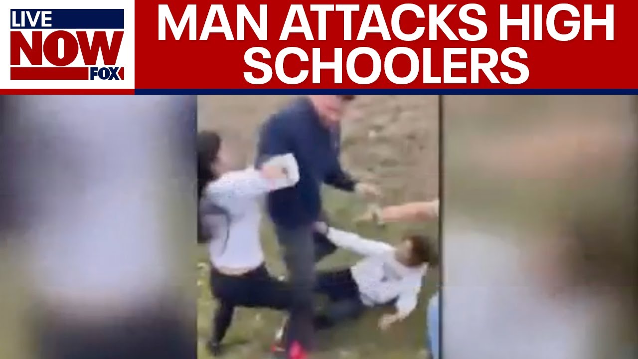 WILD VIDEO of man attacking high schoolers at ICE protests
