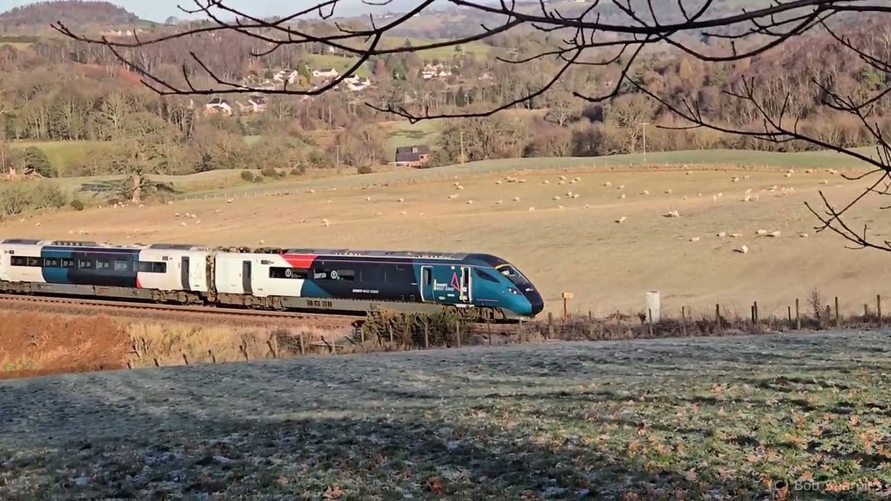 Avanti West Coast passenger service operating on the Settle to Carlisle line. (4th Jan 2025)