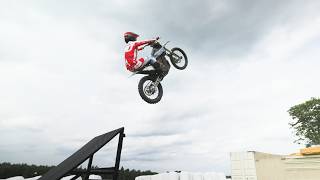 Attempting To Backflip A Dirt Bike