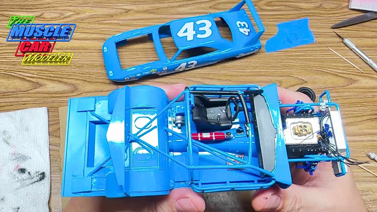 Jo-Han 1970 Plymouth Superbird Richard Petty #43 Kit Bash Chassis and body almost finished