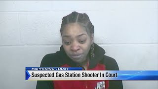 Woman charged in Detroit gas station shooting