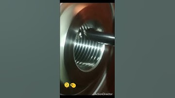 Thread turning with cnc lathe.    #cnclathe #cnc #cnc_lathe