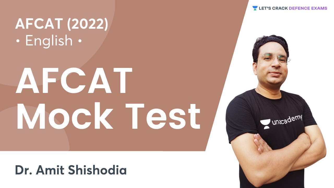 AFCAT Mock Test | Target AFCAT 2022 | Dr. Amit Shishodia