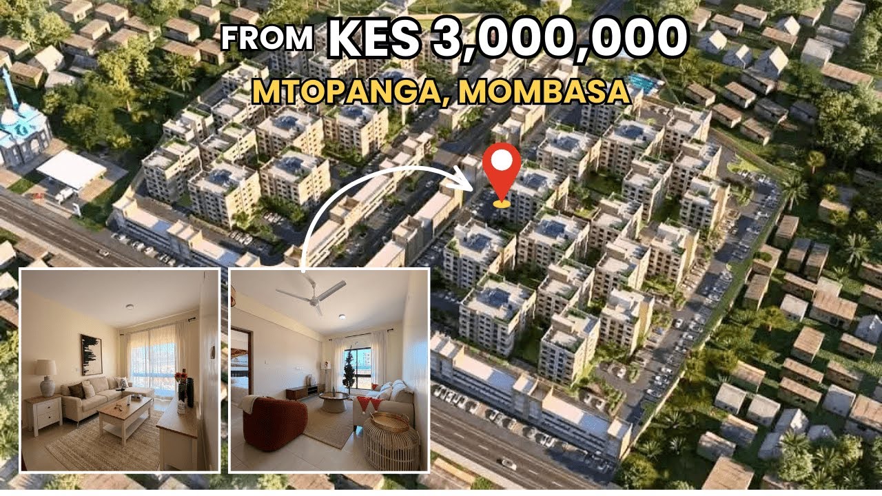 Inside New Apartments in Mombasa, Mtopanga 😱 | From KES 3M | Santana Estate