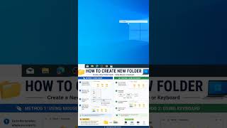 How to Create a New Folder in Windows 📁 | Mouse &amp; Keyboard Shortcut | Computer Tips #Shorts #excel