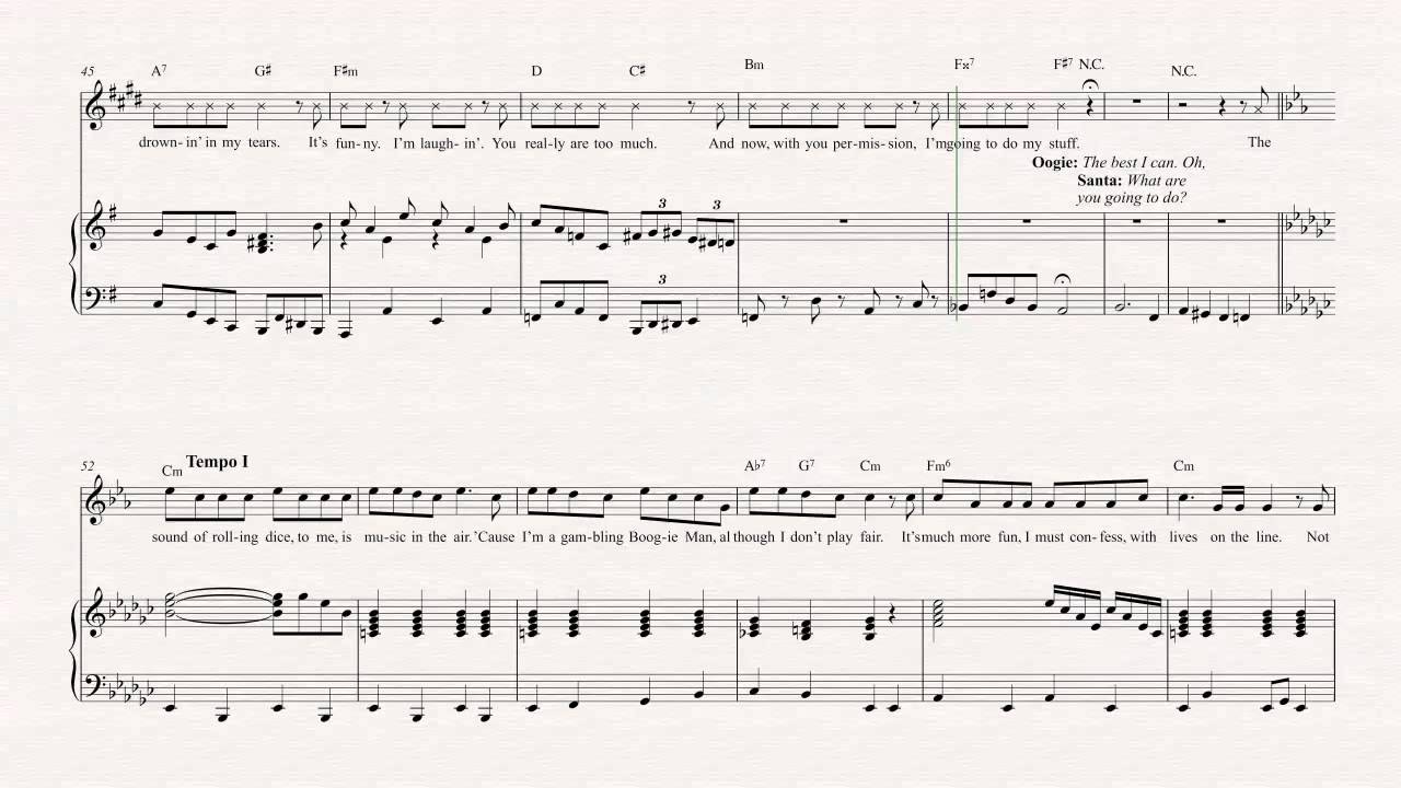 Alto Sax Oogie Boogie’s Song The Nightmare Before Christmas Sheet