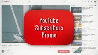 YouTube Subscribers Promo After Effects Templates