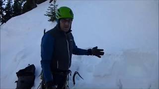 Wind Slabs forming up Hyalite - 10 Nov 2017